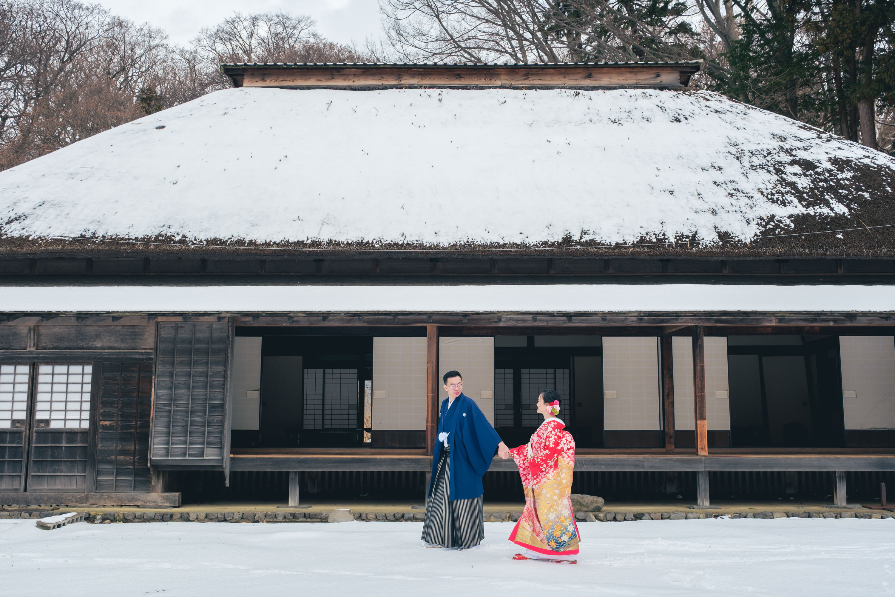 Kimono prewedding photographer Hokkaido