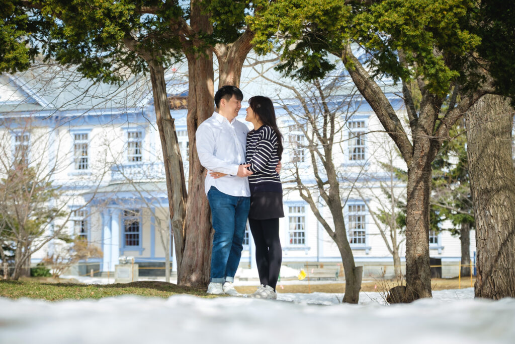 Surprising proposal at Nakajima park