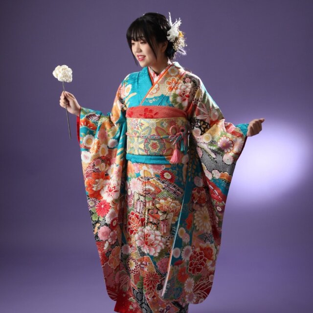 札幌市の前撮り写真 振袖 はかまレンタル白い写真館ミズノ衣裳部 清田区 豊平区